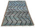 10 Feet Moroccan Blue Hand Woven Wool Runner Rug